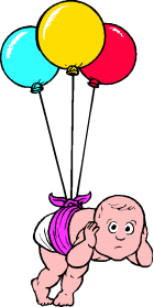 petit baby avec des ballons