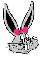 le petit lapin avec noeud rose