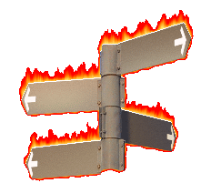 panneau de direction