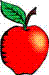 une pomme rouge