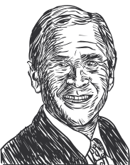 autoportrait George W. Bush