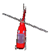 une helico rouge