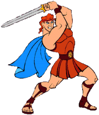 image hercule avec son epee