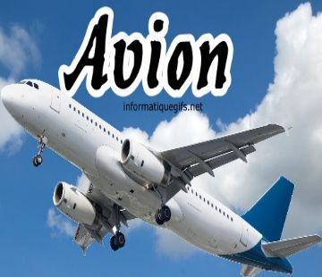 image beau avion dans le ciel