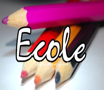 photo ecole avec crayon