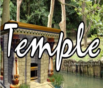 photo temple avec espace vert