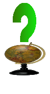 clipart globe pour une question
