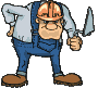 avec un outil de travail