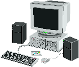 Image ancien ordinateur avec centrale