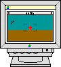 Ecran ordinateur avec un paysage