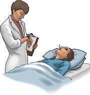 un patient qui tousse