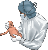 bebe qui sort du ventre