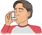 malade qui prend son medicament
