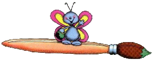 pinceau avec papillon