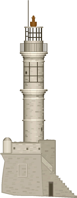Vecteur phare de plage