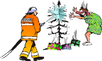 sapin en feu