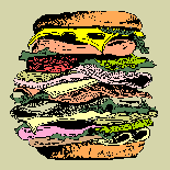 un hamburger