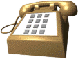 Image telephone fixe en Or