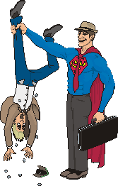 superman qui arrete un voleur